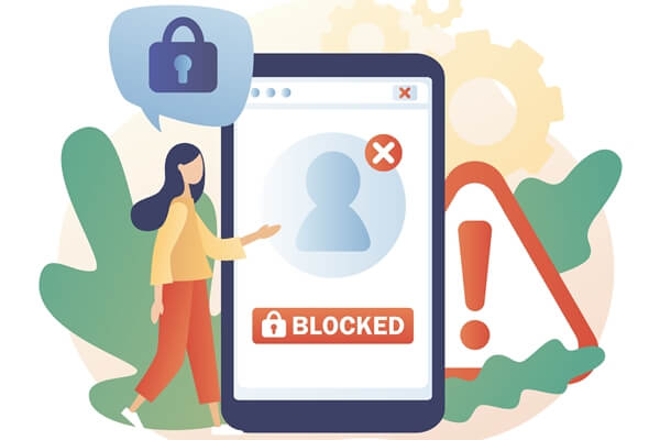 特定のアドレスからのメール送信もブロックできる